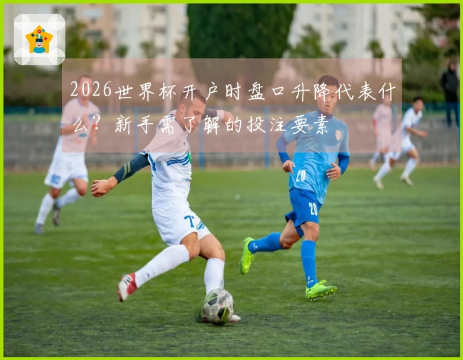 2026世界杯开户时盘口升降代表什么?新手需了解的投注要素